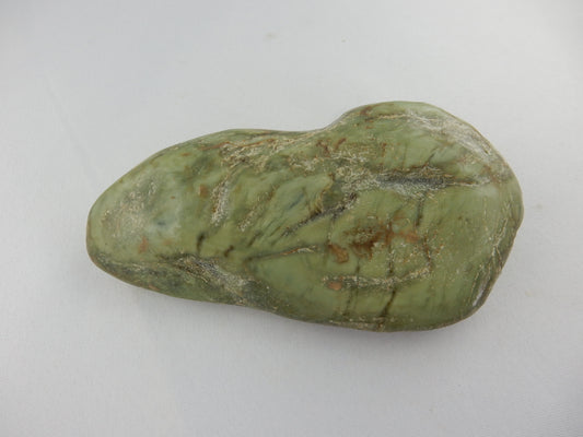 Excellent specimen (or polishing raw, but a shame to cut really) of "Inanga" - named after local whitebait, natural stream polished - absolute gift of Nature and the Maori culture!