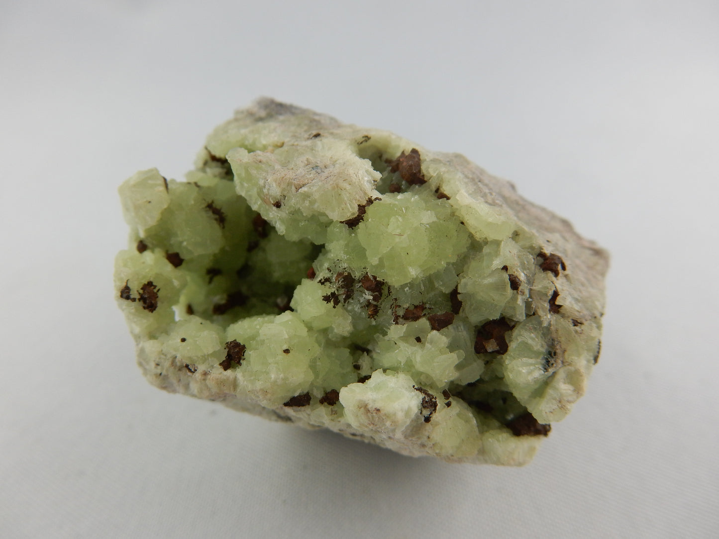 Prehnite and Copper Crystals