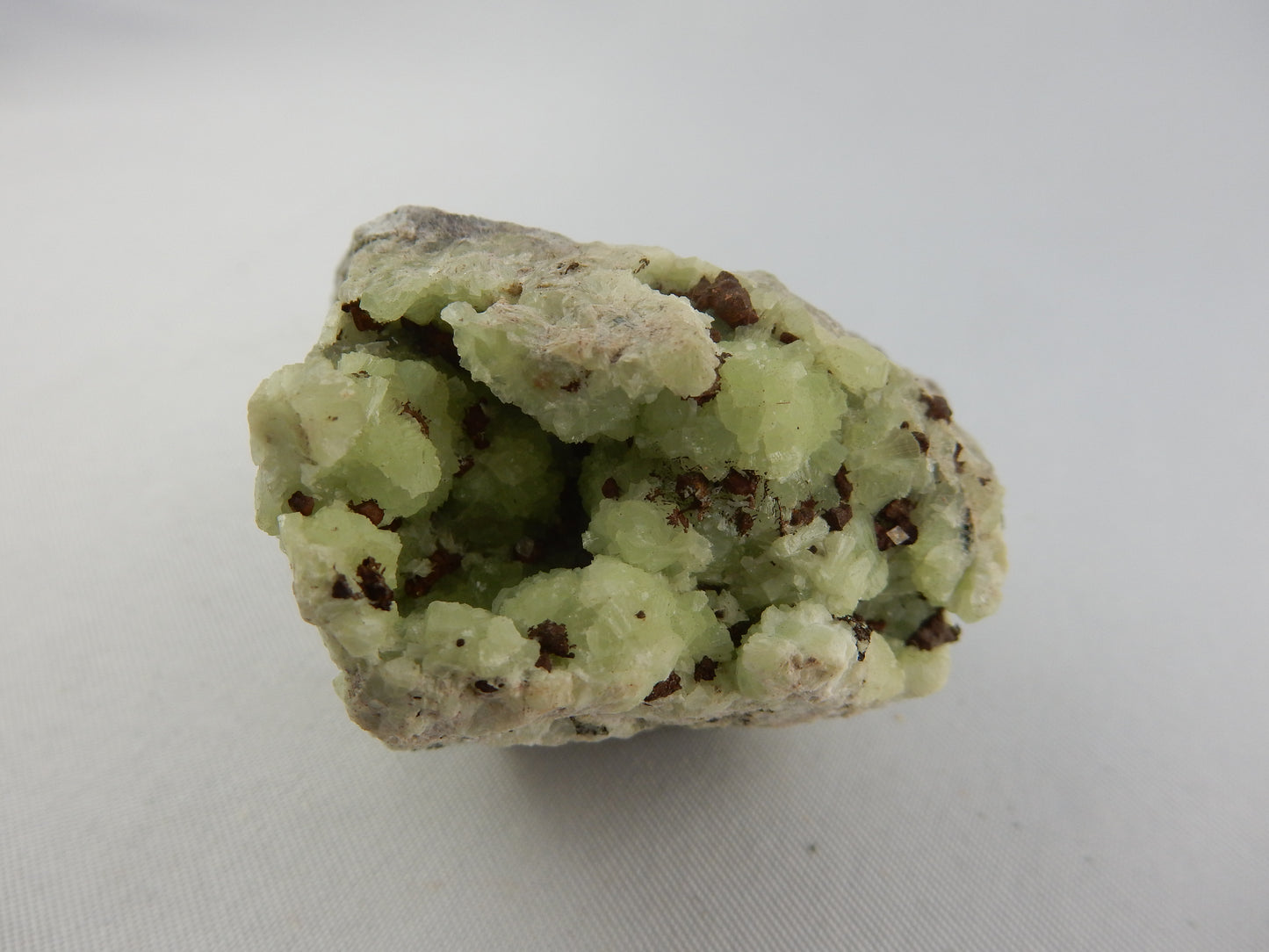 Prehnite and Copper Crystals