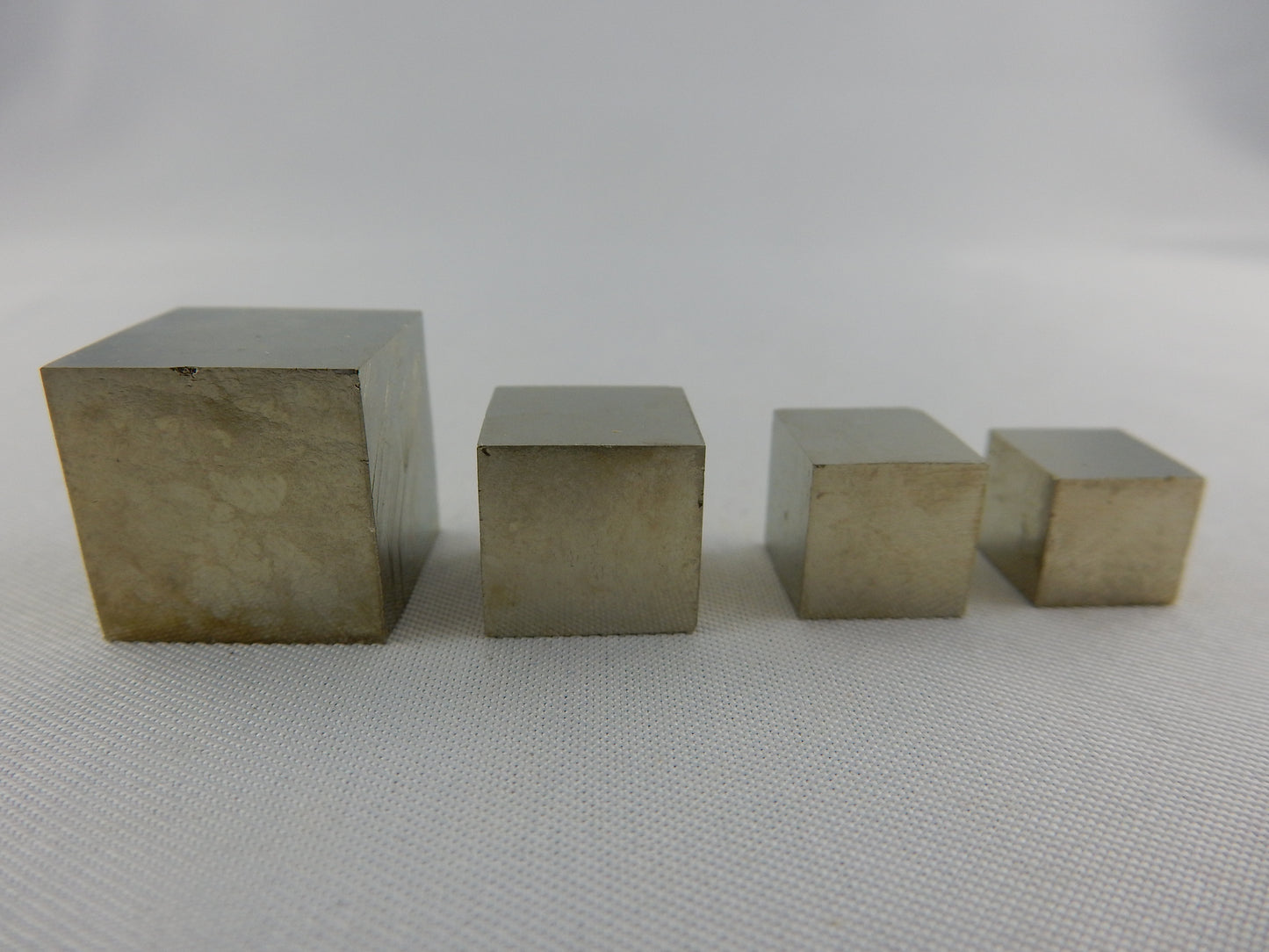 Natural Pyrite Cubes - Set of 4
