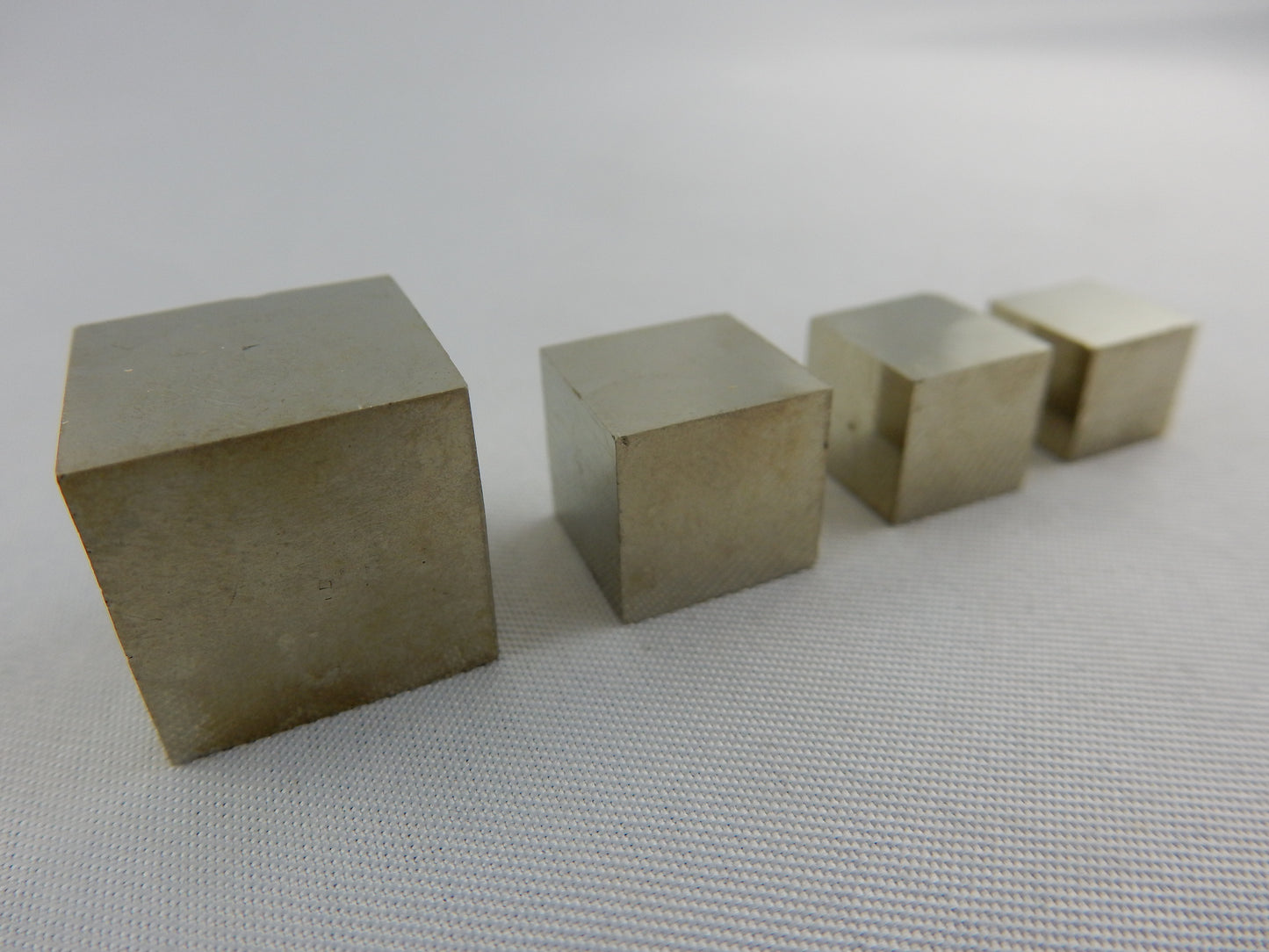 Natural Pyrite Cubes - Set of 4