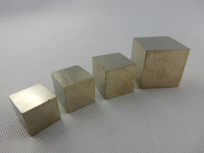 Natural Pyrite Cubes - Set of 4