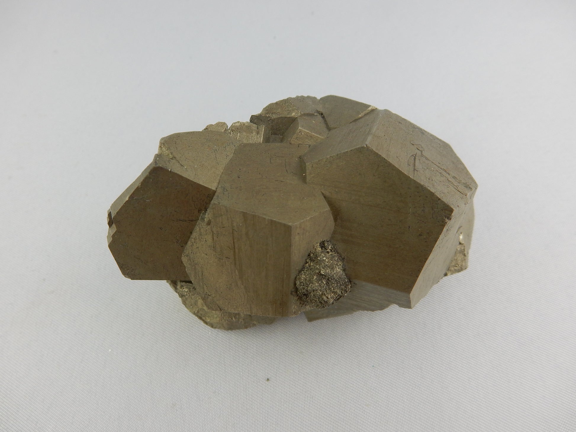 Solid and showy mass of dodecahedron crystals from classic location for quality pyrite