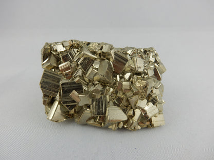 BRIGHT sparkly undamaged sharp cubes of mirror-finish pyrite