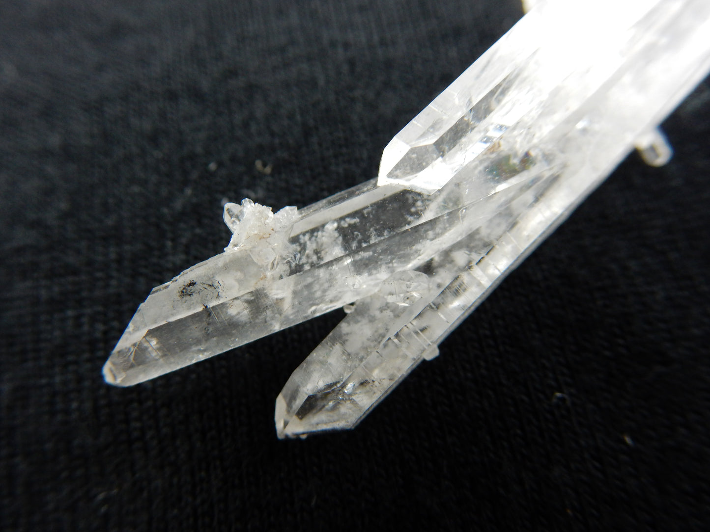 Quartz - double terminated with Hematite