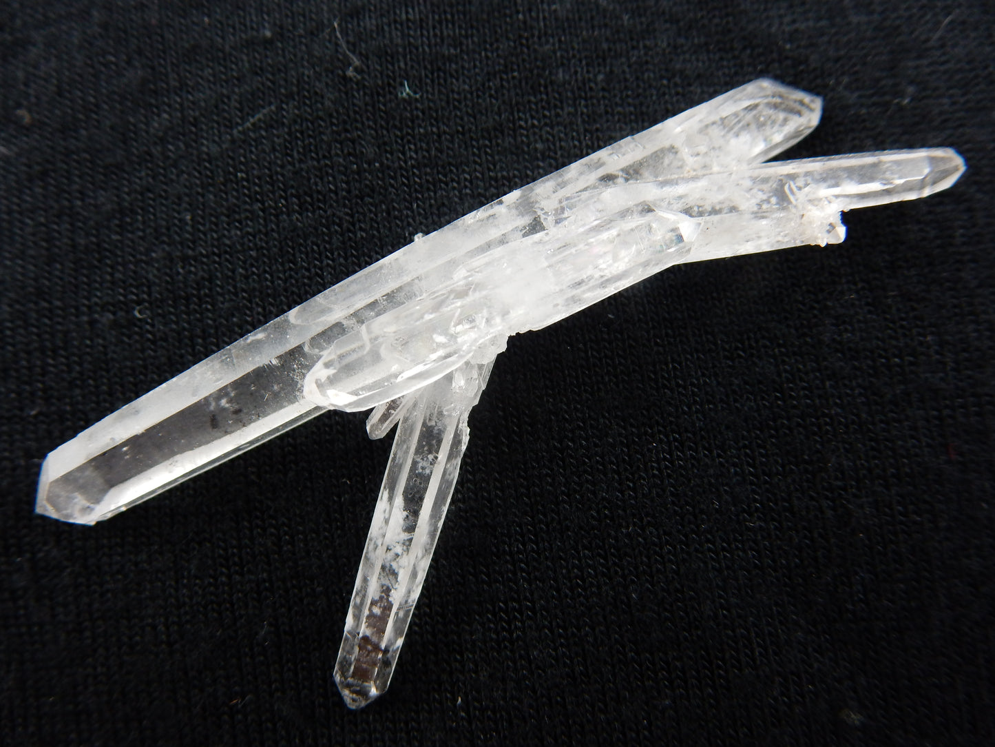 Quartz - double terminated with Hematite