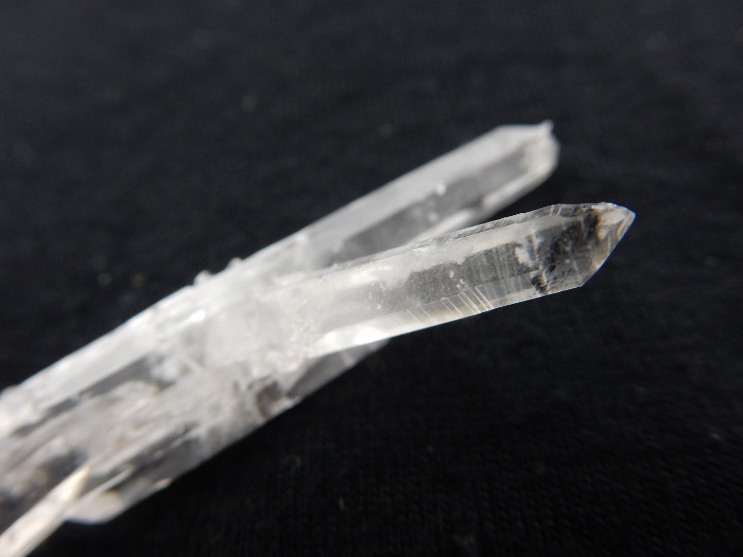 Quartz - double terminated with Hematite