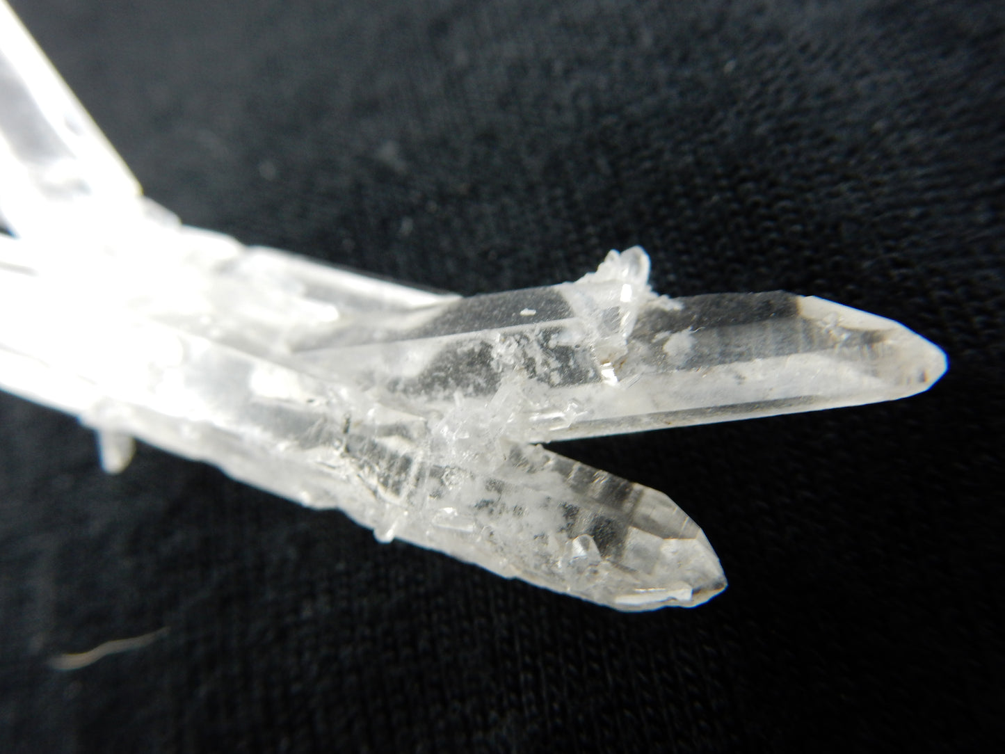 Quartz - double terminated with Hematite