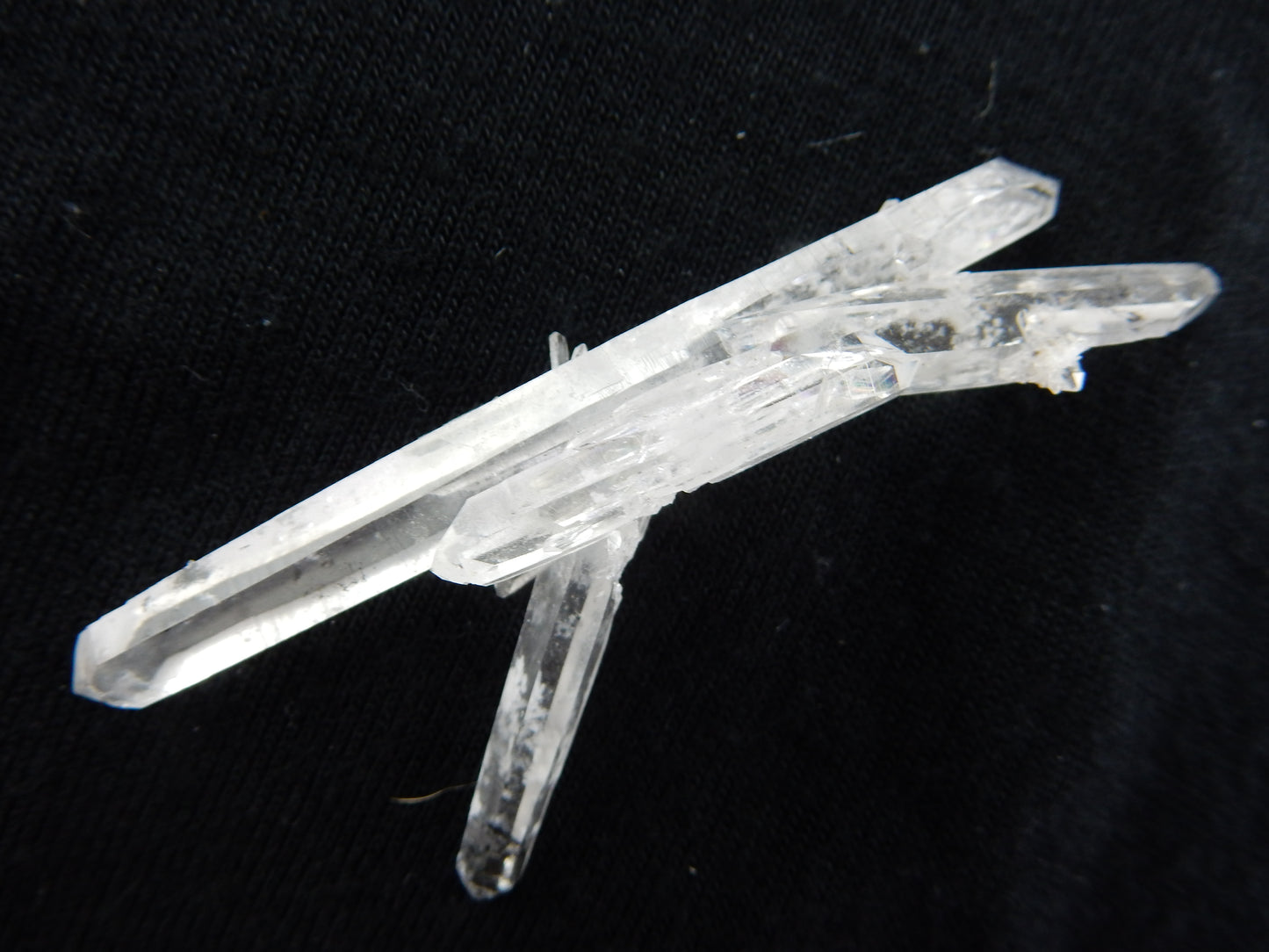 Quartz - double terminated with Hematite