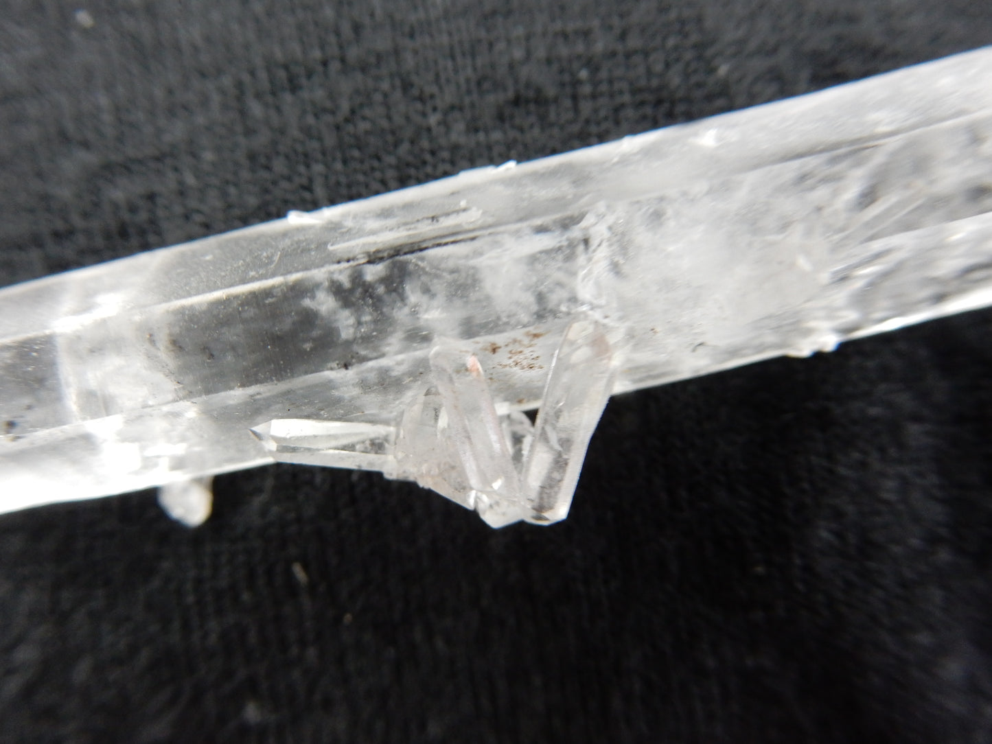 Quartz - double terminated with Hematite