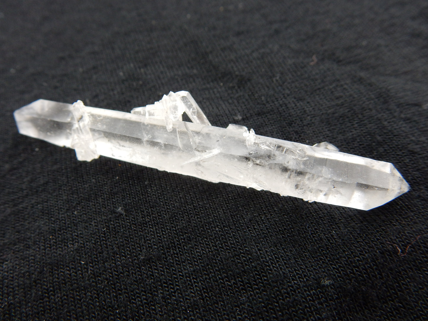 Quartz - double terminated with Hematite