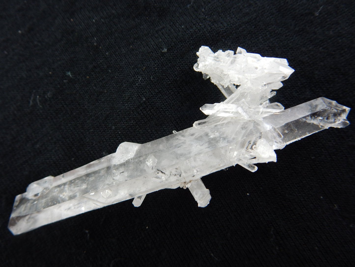 Quartz - double terminated with Hematite