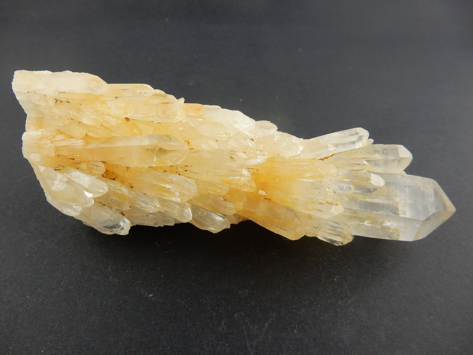 Amazing and inspirational "golden healer" Quartz with multiple long cathedral siding