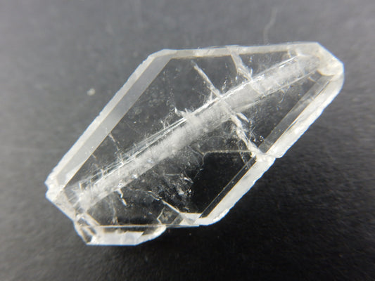 twin "diamond-shaped" gemmy faden quartz crystal
