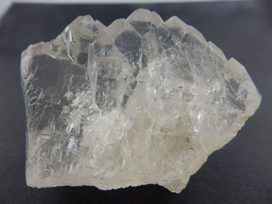 long "twisted stack" of rare water-clear quartz with unique "twist" on B-axis - only from Swiss Alps