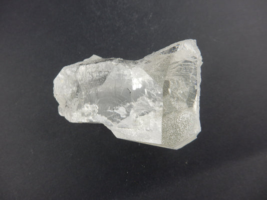 Switzerland glacier ice quartz - super water clear - with both termination and etched faces