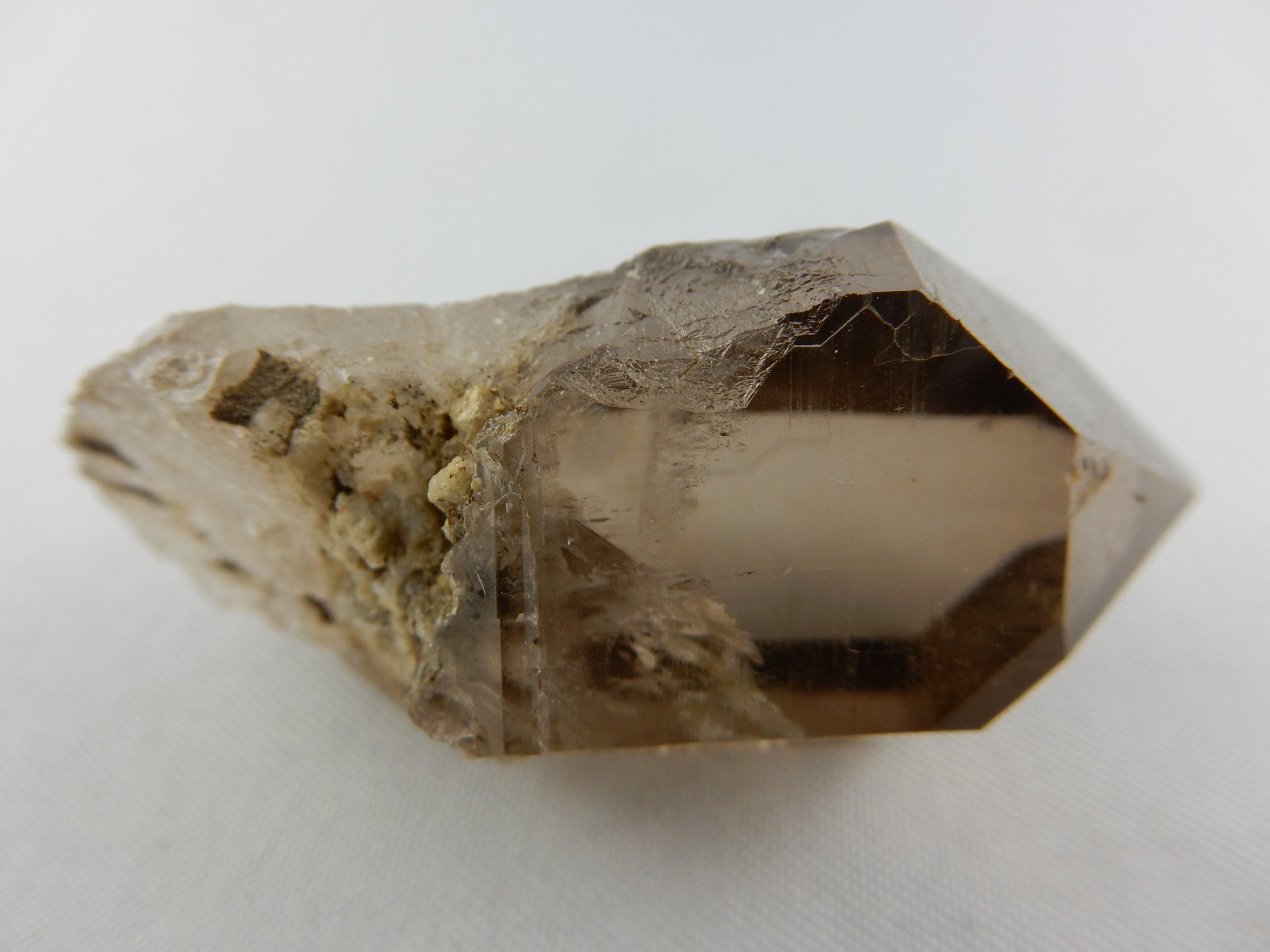 classic smokey quartz - gemmy water clear - some of the clearest quartz on the planet (Switzerland) - perfect termination