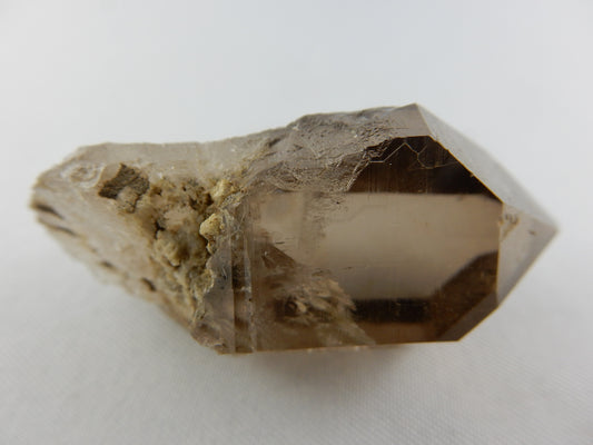 classic smokey quartz - gemmy water clear - some of the clearest quartz on the planet (Switzerland) - perfect termination