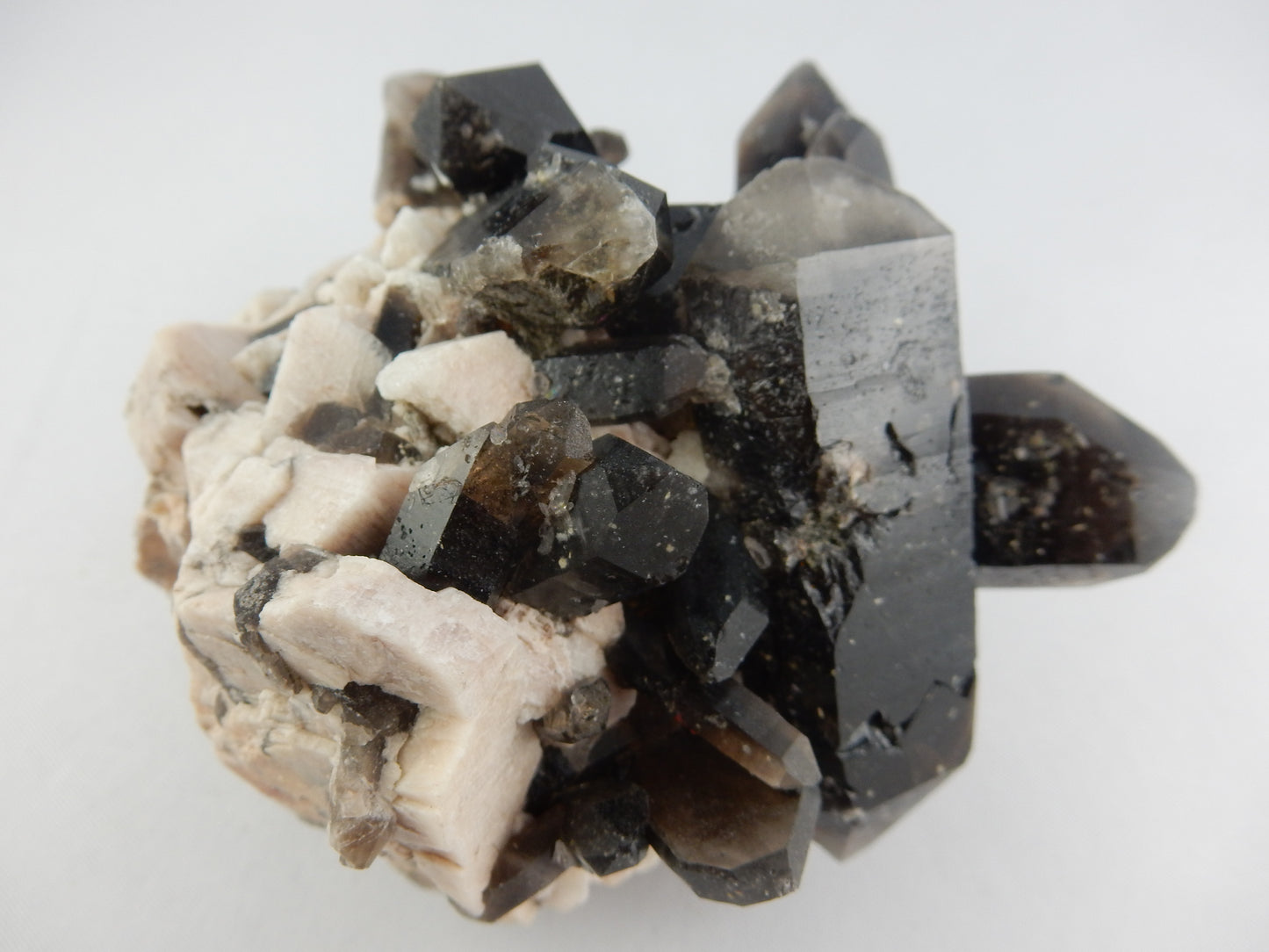 Quartz - smoky "Morion" Cluster