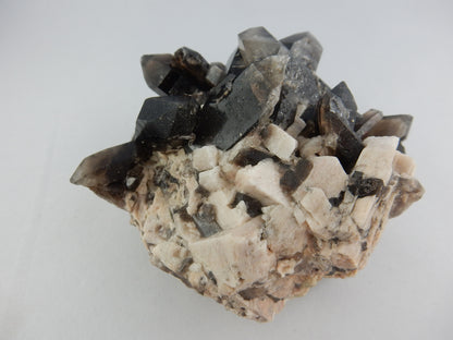 Quartz - smoky "Morion" Cluster