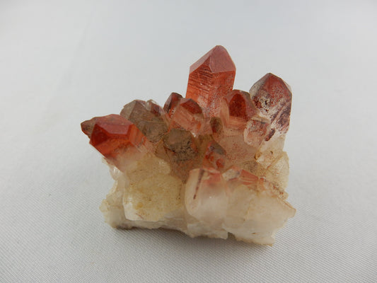Red phantom "hematoid" quartz from unique location