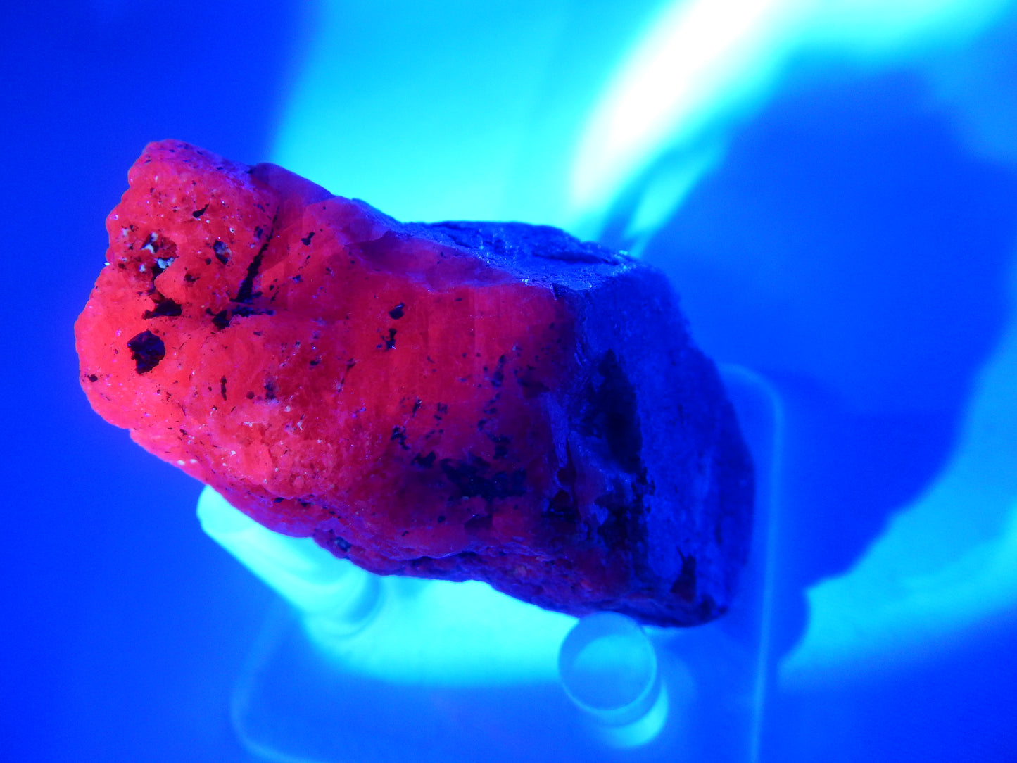 Ruby Crystal - big with intense UV