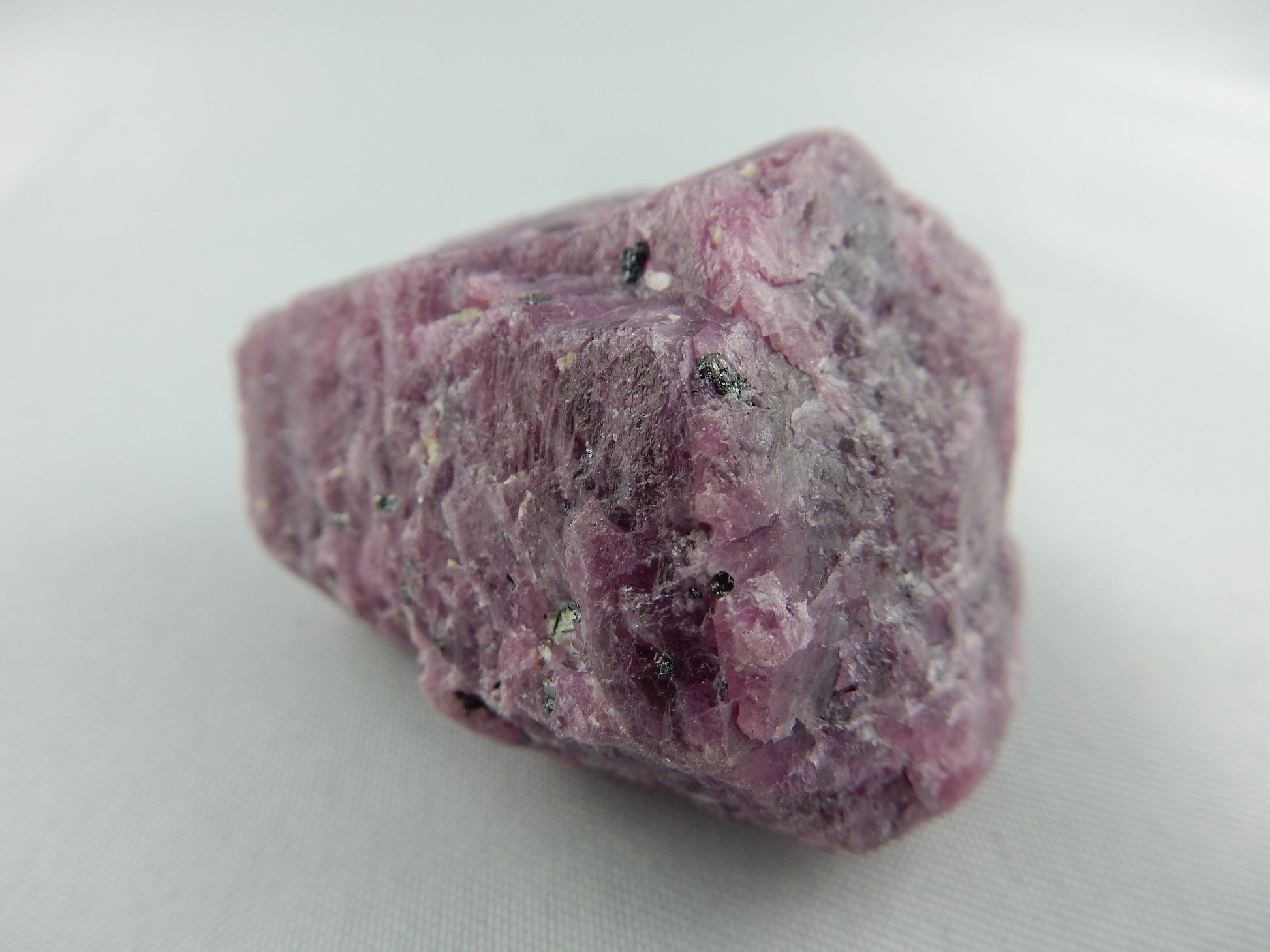 big ruby crystal - classic tapered barrel with multiple terminations - rarely seen - recent trades Tucson show, intense UV