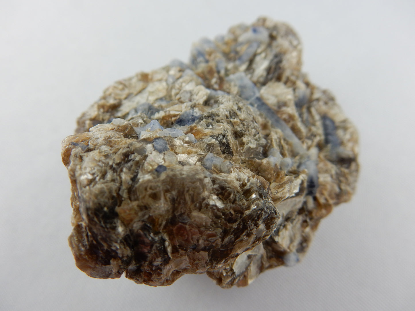 Blue Sapphire on Muscovite