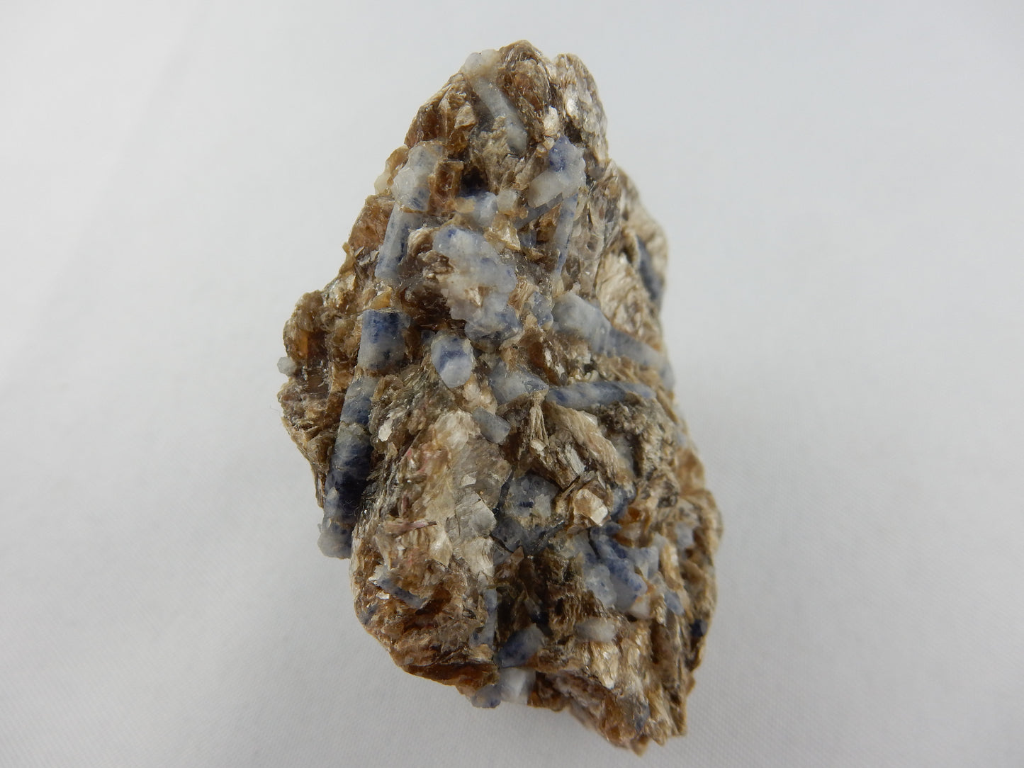 Blue Sapphire on Muscovite
