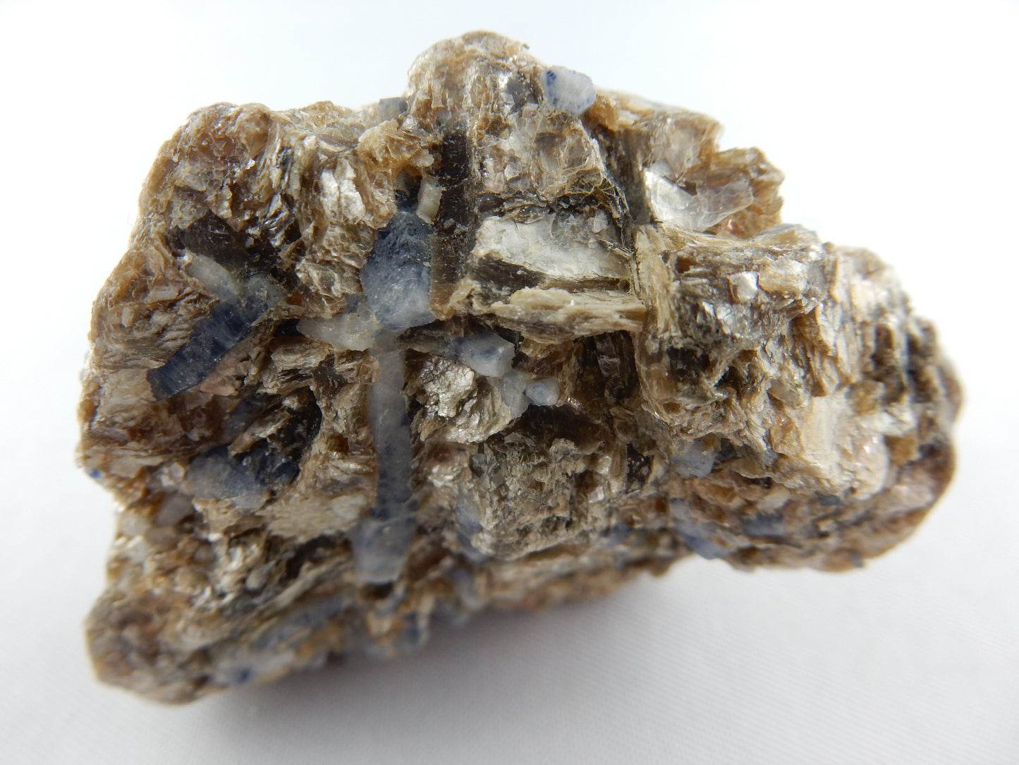 Blue Sapphire on Muscovite