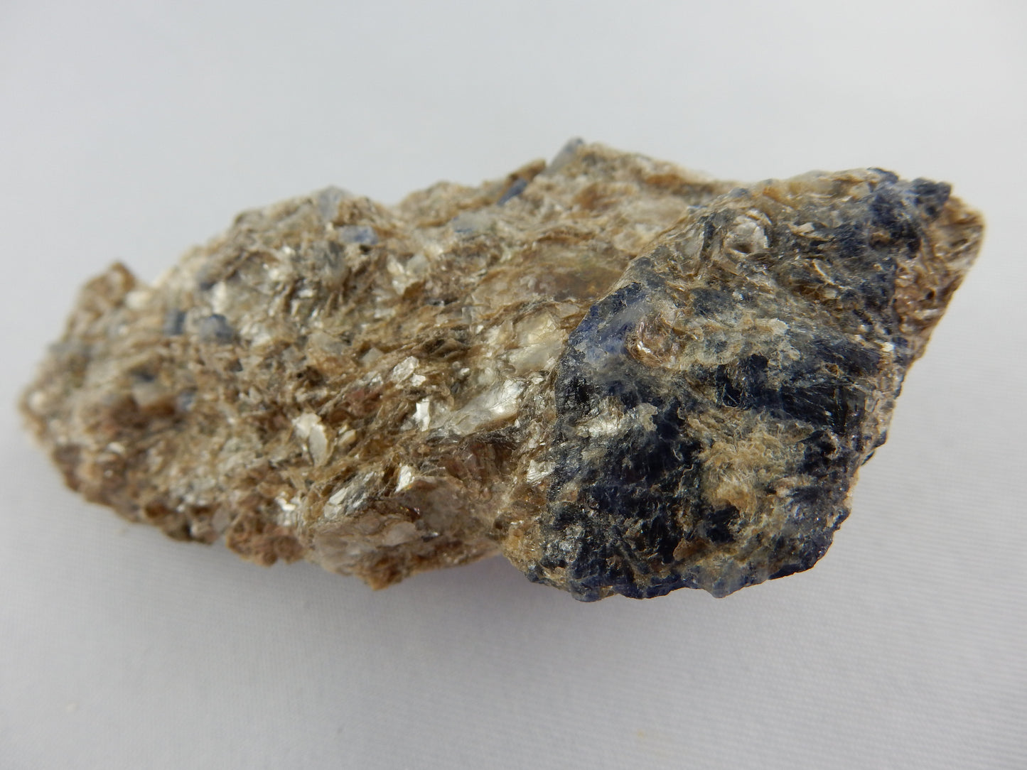 Blue Sapphire on Muscovite