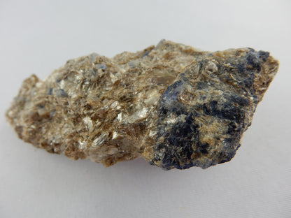 Blue Sapphire on Muscovite