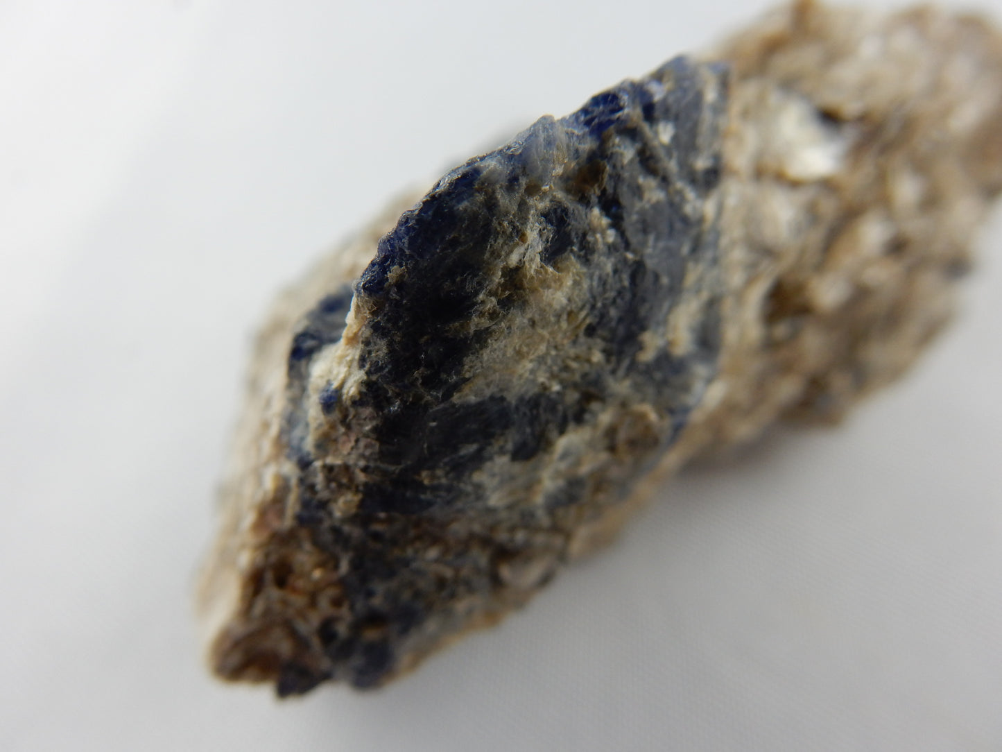 Blue Sapphire on Muscovite