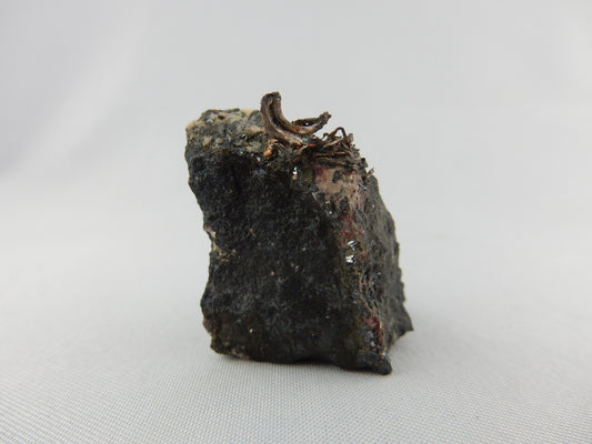 Iridescent branching Native Silver crystal on matrix - great specimen from classic locality!