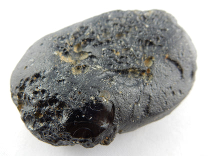 "Indochine" classic tektite from huge strewn-field Thailand-Asia - big oval "spacey look"