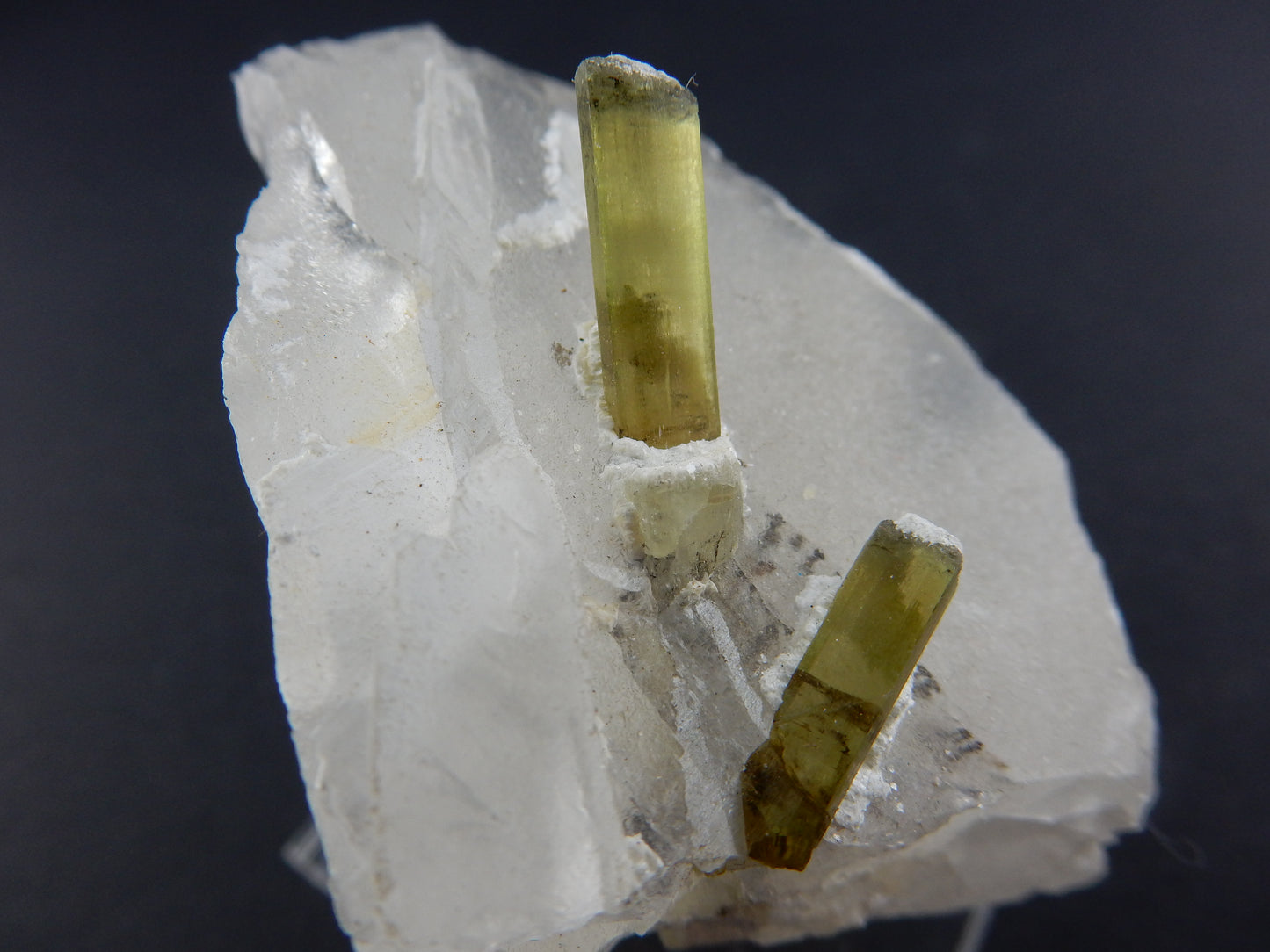 Tourmaline - green "Swords in Stone"