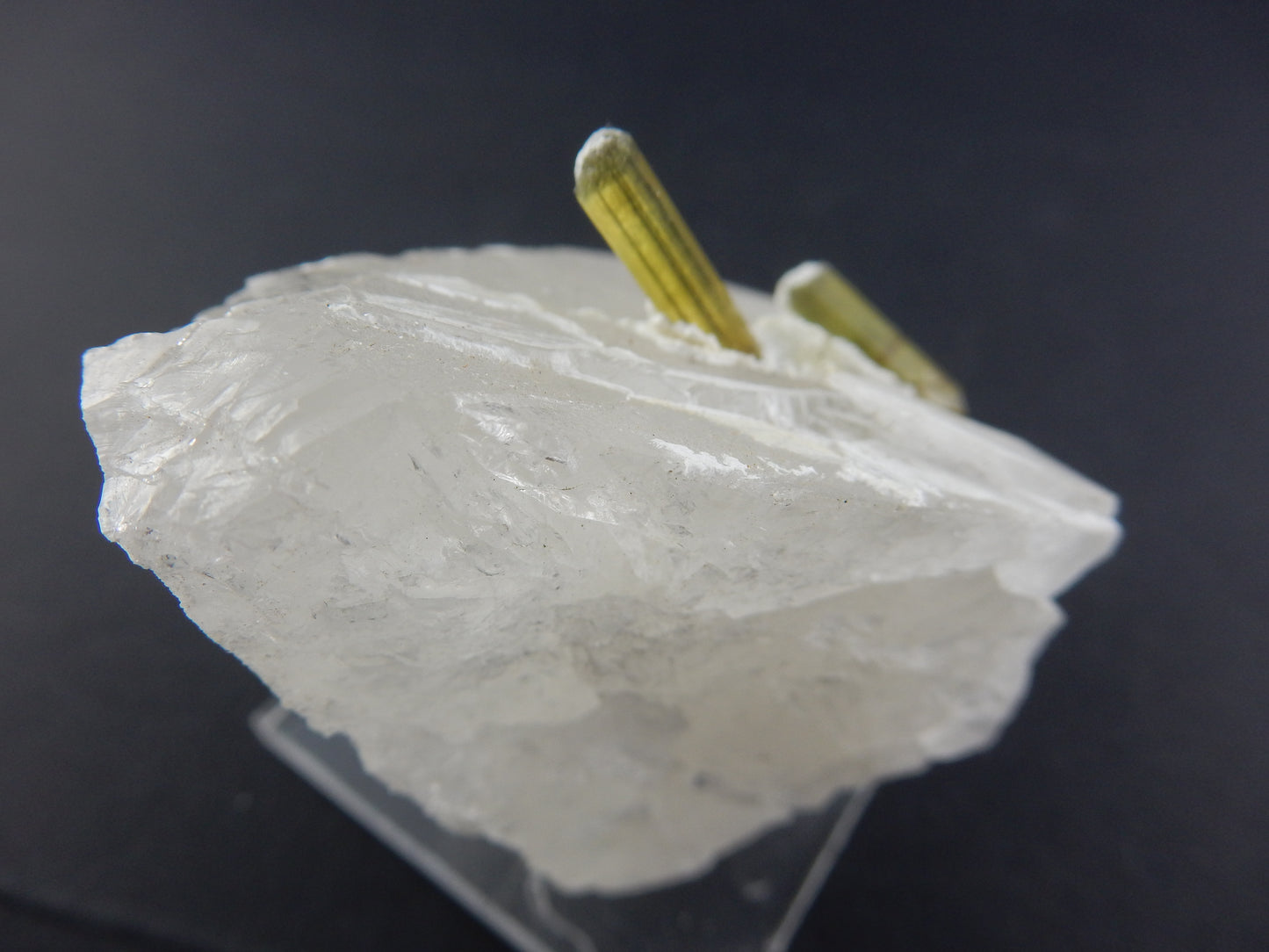 Tourmaline - green "Swords in Stone"