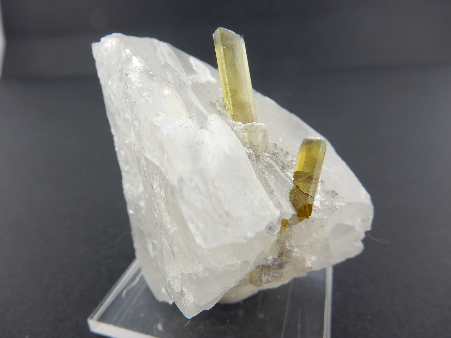 Tourmaline - green "Swords in Stone"