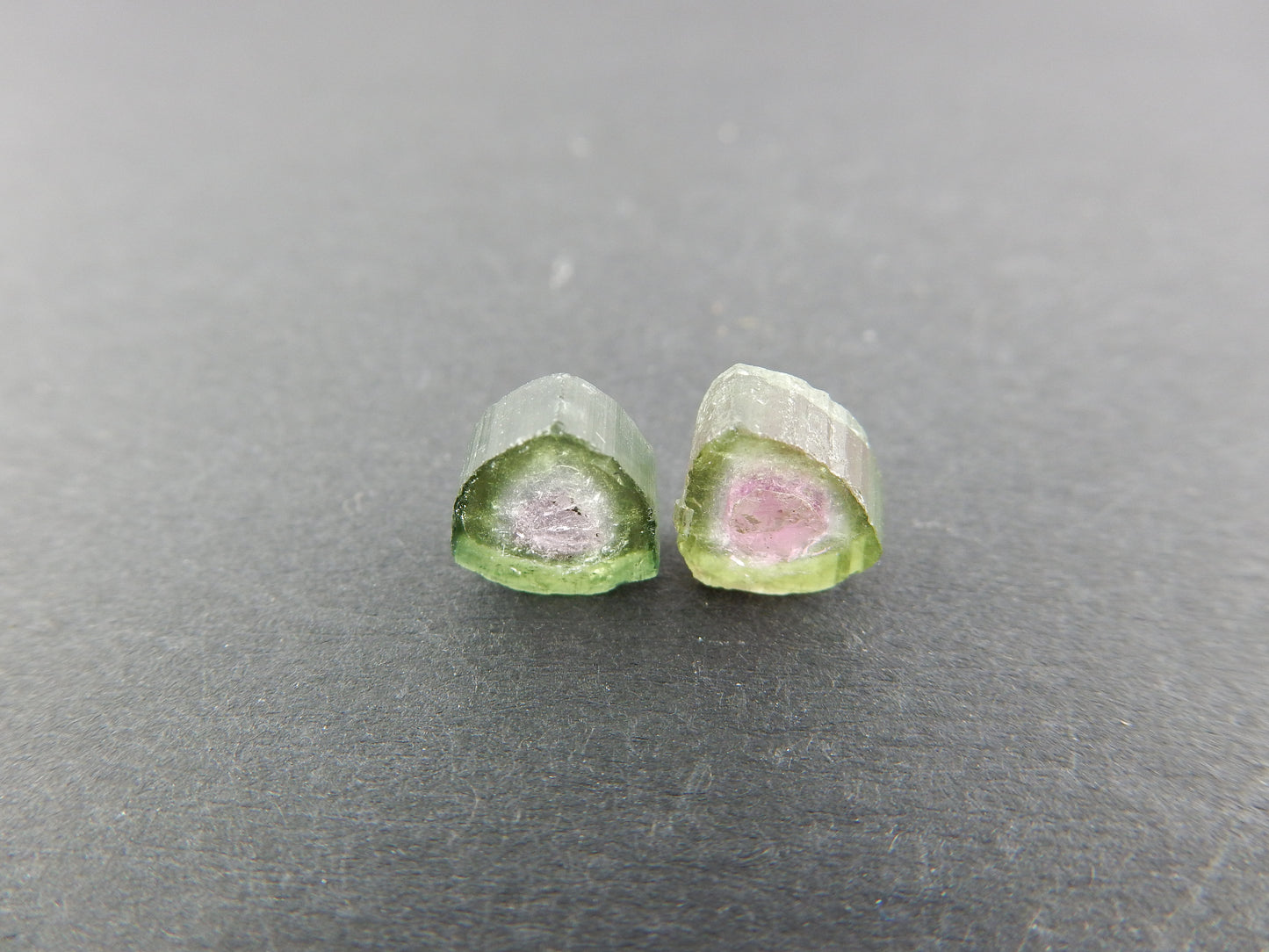 Watermelon Tourmaline Slices Lot (2 pcs)