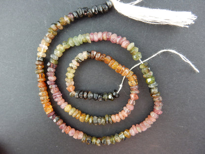 amazing nature's art! - watermelon tourmalinefaceted beads - intense colour - perfect for jewerly - all natural