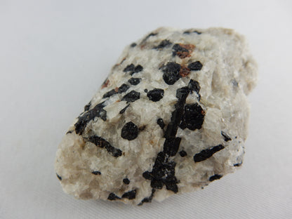 Black Tourmaline and Garnet in Marble