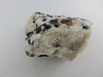 Black Tourmaline and Garnet in Marble