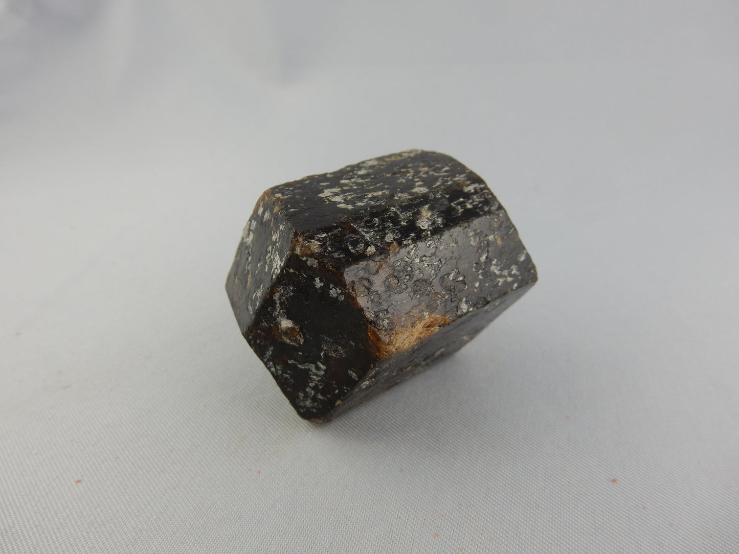 Complete and perfect gemmy terminated all-around "floater" of classic brown tourmaline. ex. J.Culberson collection