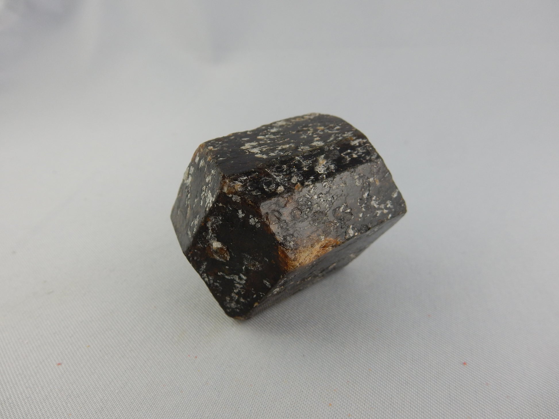 Complete and perfect gemmy terminated all-around "floater" of classic brown tourmaline. ex. J.Culberson collection