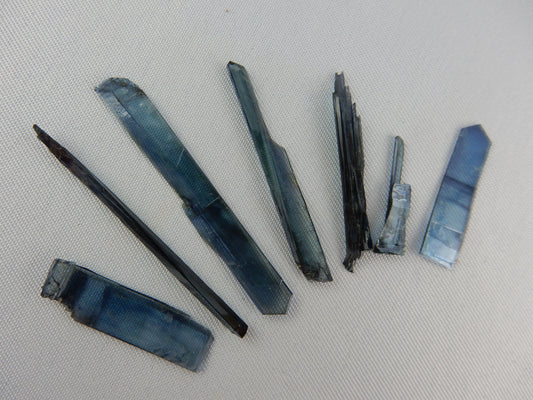 delicate gemmy multi-coloured iridescent blades of Vivianite