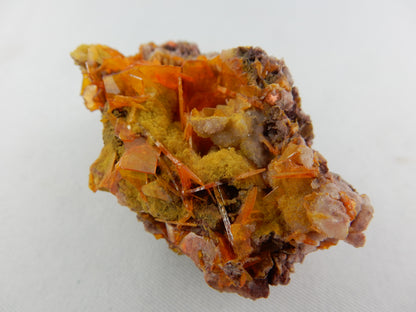 Wulfenite on Mimetite