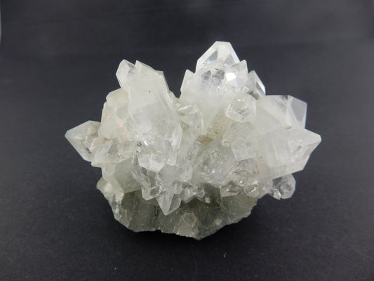 Cluster of gemmy transparent Apophyllite crystal points